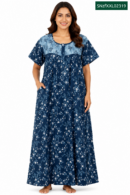 Sivam Nighty Cotton Zip Frock Model XXL- SNzfXXL02319