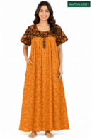 Sivam Nighty Cotton Zip Frock Model XXL- SNzfXXL02331
