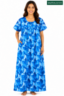 Sivam Nighty Cotton Zip Frock Model XXL- SNzfXXL02335