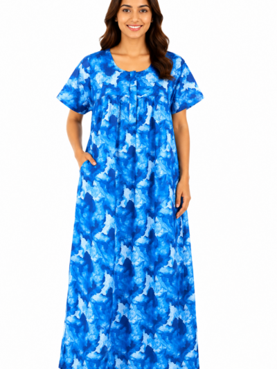 Sivam Nighty Cotton Zip Frock Model XXL- SNzfXXL02335