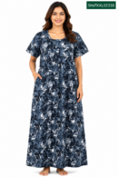 Sivam Nighty Cotton Zip Frock Model XXL- SNzfXXL02338
