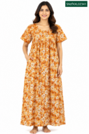 Sivam Nighty Cotton Zip Frock Model XXL- SNzfXXL02341