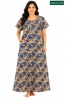 Sivam Nighty Cotton Zip Model XL- SNzpXL2302