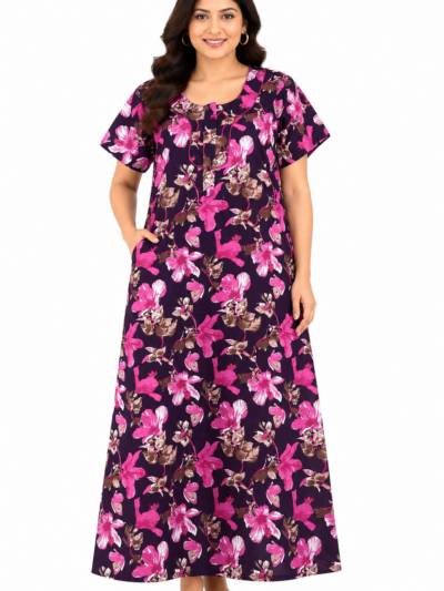 Sivam Nighty Cotton Zip Model XL- SNzpXL2303