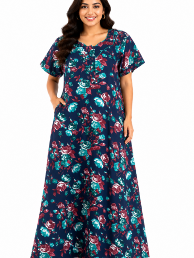 Sivam Nighty Cotton Zip Model XL- SNzpXL2304