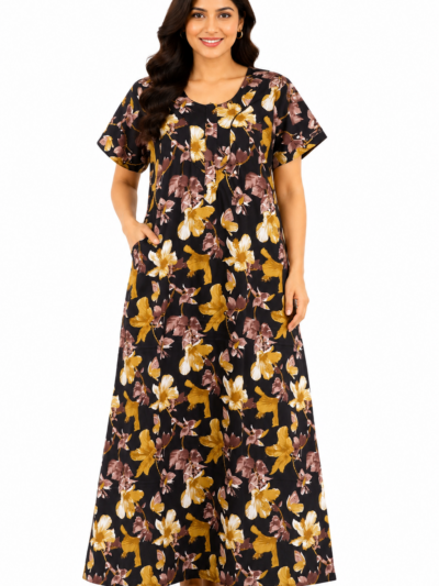 Sivam Nighty Cotton Zip Model XL- SNzpXL2309