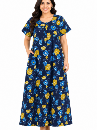 Sivam Nighty Cotton Zip Model XL- SNzpXL2311