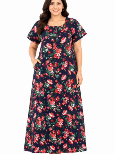 Sivam Nighty Cotton Zip Model XL- SNzpXL2312