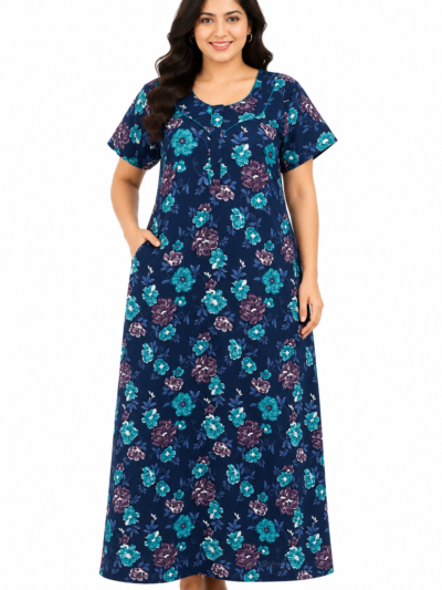 Sivam Nighty Cotton Zip Model XL- SNzpXL2316