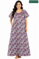 Sivam Nighty Cotton Zip Model XXL- SNzpXXL2304