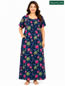 Sivam Nighty Cotton Zip Model XXL- SNzpXXL2308