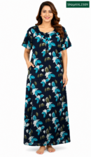 Sivam Nighty Cotton Zip Model XXL- SNzpXXL2309