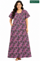 Sivam Nighty Cotton Zip Model XXL- SNzpXXL2311