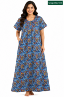 Sivam Nighty Cotton Zip Model XXL- SNzpXXL2313