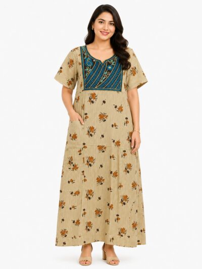 Sivam Nighty Cotton Embroidery Model XL- SNBEXL8901