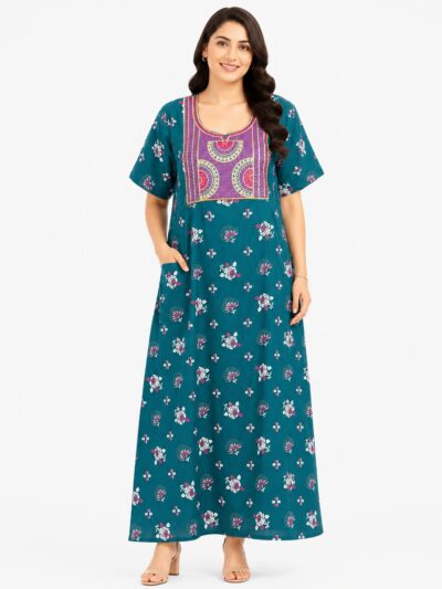 Sivam Nighty Cotton Embroidery Model XL- SNBEXL8903