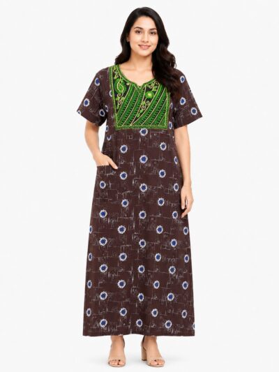 Sivam Nighty Cotton Embroidery Model XL- SNBEXL8904