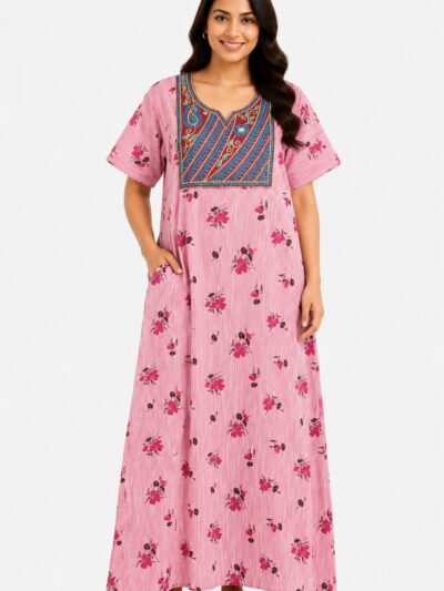Sivam Nighty Cotton Embroidery Model XL- SNBEXL8907