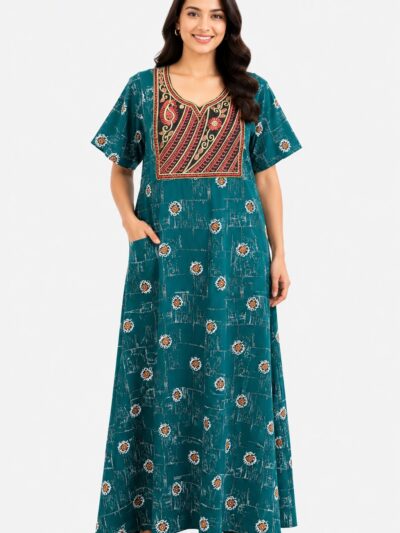 Sivam Nighty Cotton Embroidery Model XL- SNBEXL8908