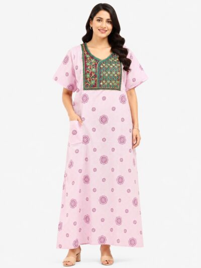 Sivam Nighty Cotton Embroidery Model XL- SNBEXL8911