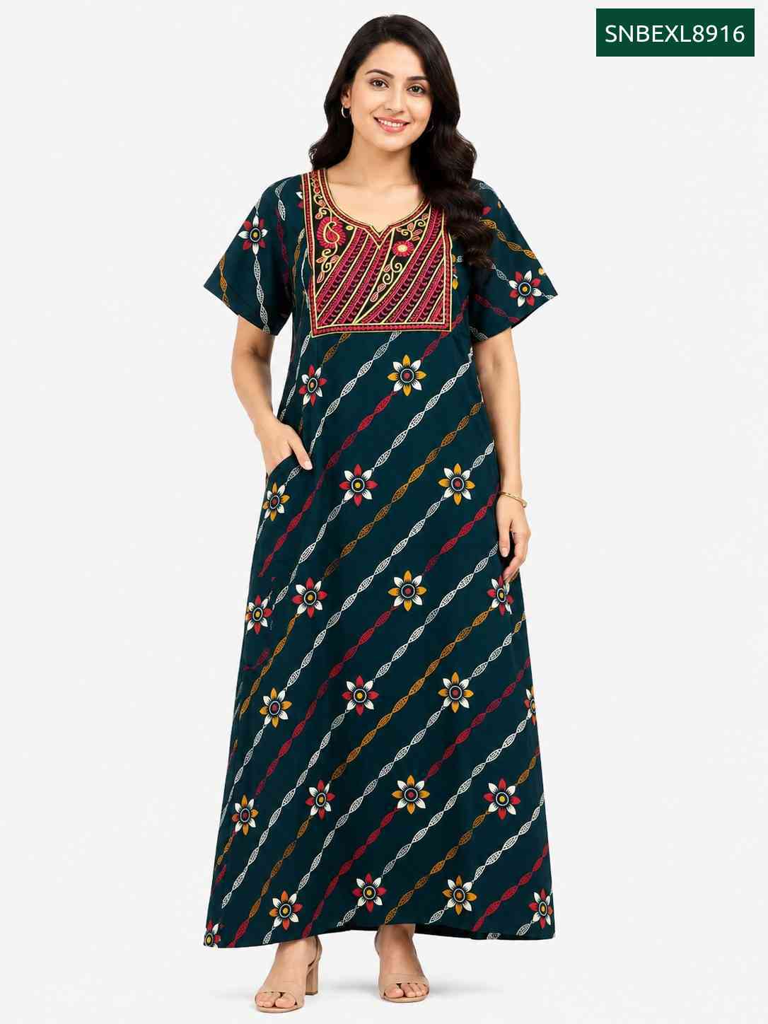 Sivam Nighty Box Embroidery Model XL- SNBEXL8916