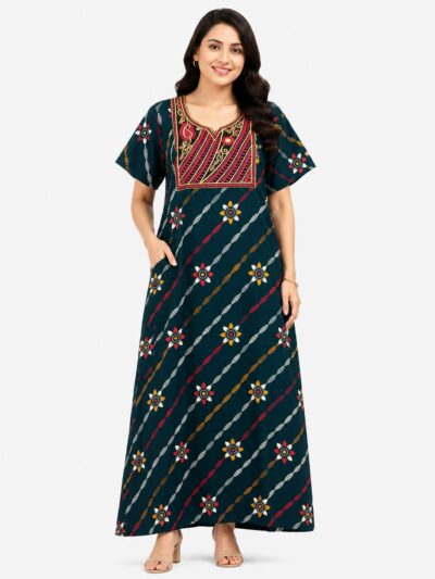 Sivam Nighty Cotton Embroidery Model XL- SNBEXL8916
