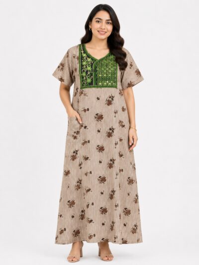 Sivam Nighty Cotton Embroidery Model XL- SNBEXL8918