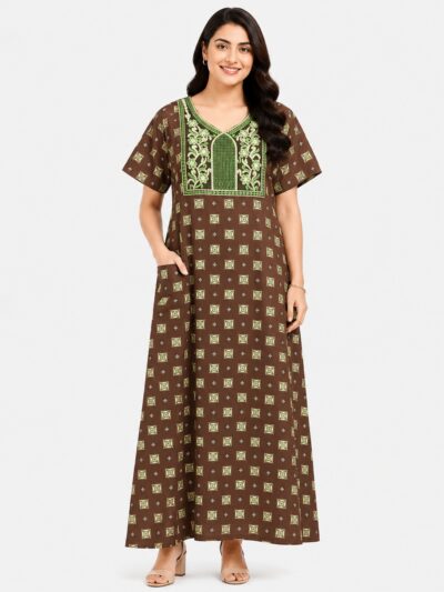 Sivam Nighty Cotton Embroidery Model XL- SNBEXL8919