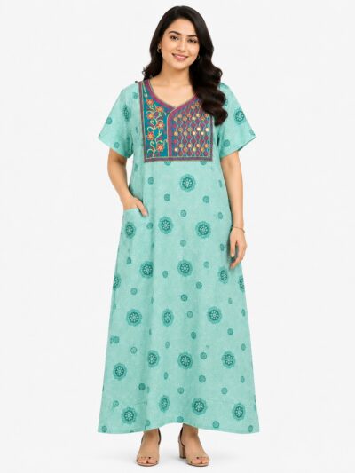 Sivam Nighty Cotton Embroidery Model XL- SNBEXL8920