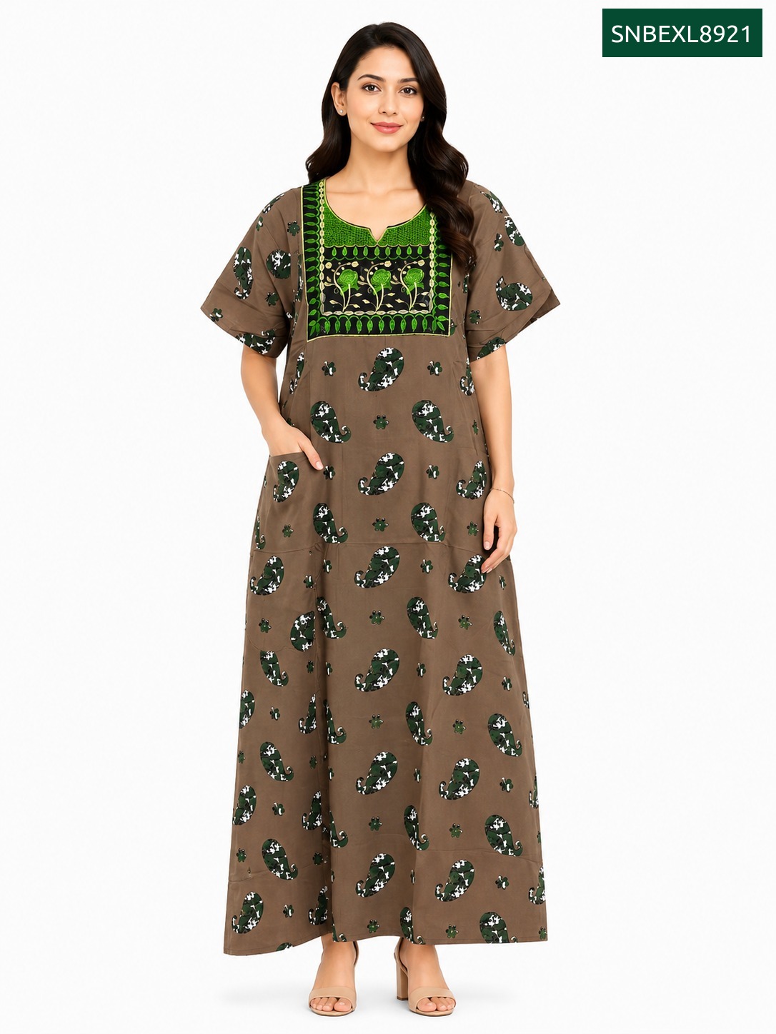 Sivam Nighty Cotton Embroidery Model XL- SNBEXL8921