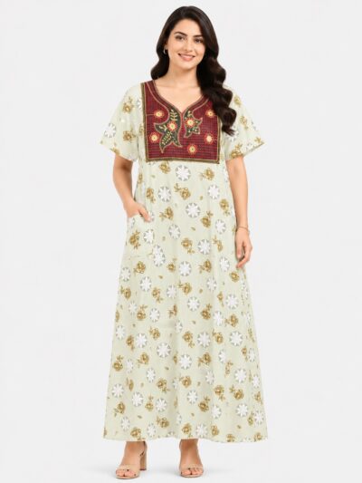 Sivam Nighty Cotton Embroidery Model XL- SNBEXL8927
