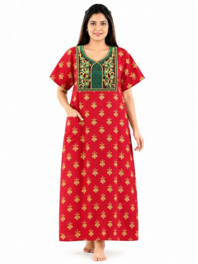 Sivam Nighty Cotton Embroidery Model XL- SNBEXL8928