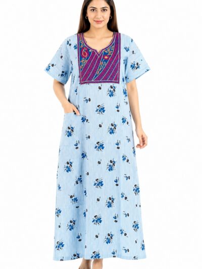 Sivam Nighty Cotton Embroidery Model XL- SNBEXL8931
