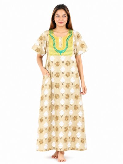 Sivam Nighty Cotton Embroidery Model XL- SNBEXL8933