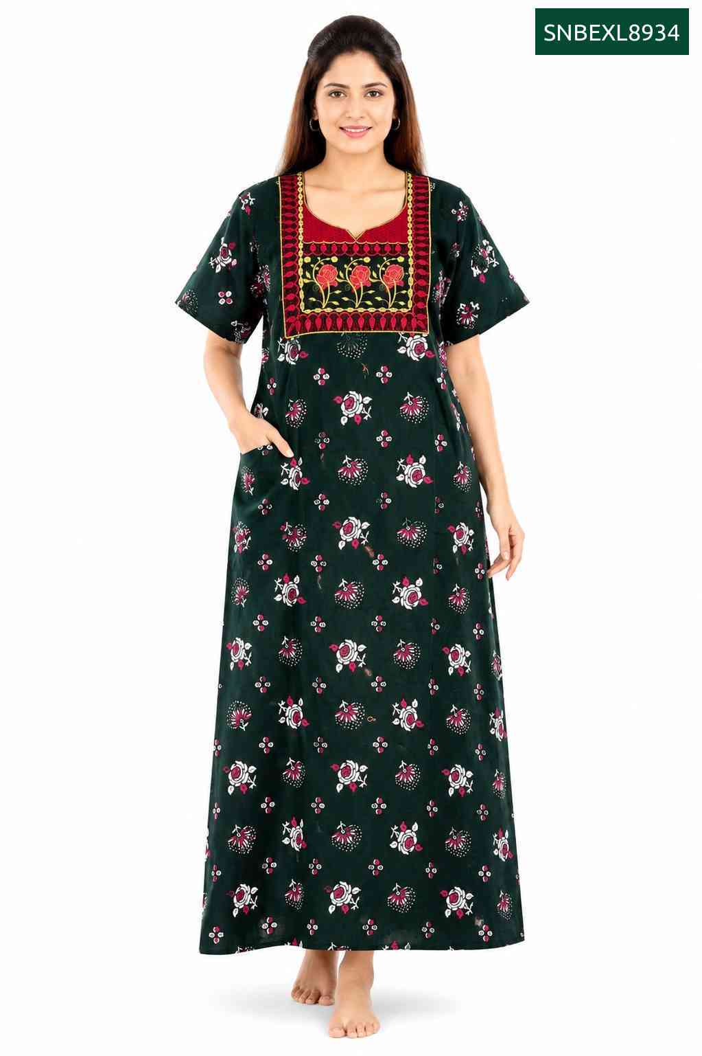 Sivam Nighty Box Embroidery Model XL- SNBEXL8934