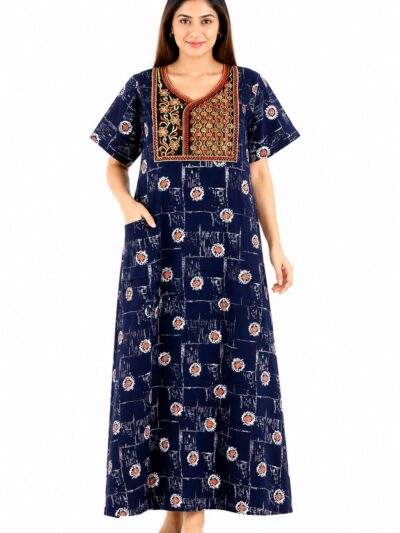 Sivam Nighty Cotton Embroidery Model XL- SNBEXL8937