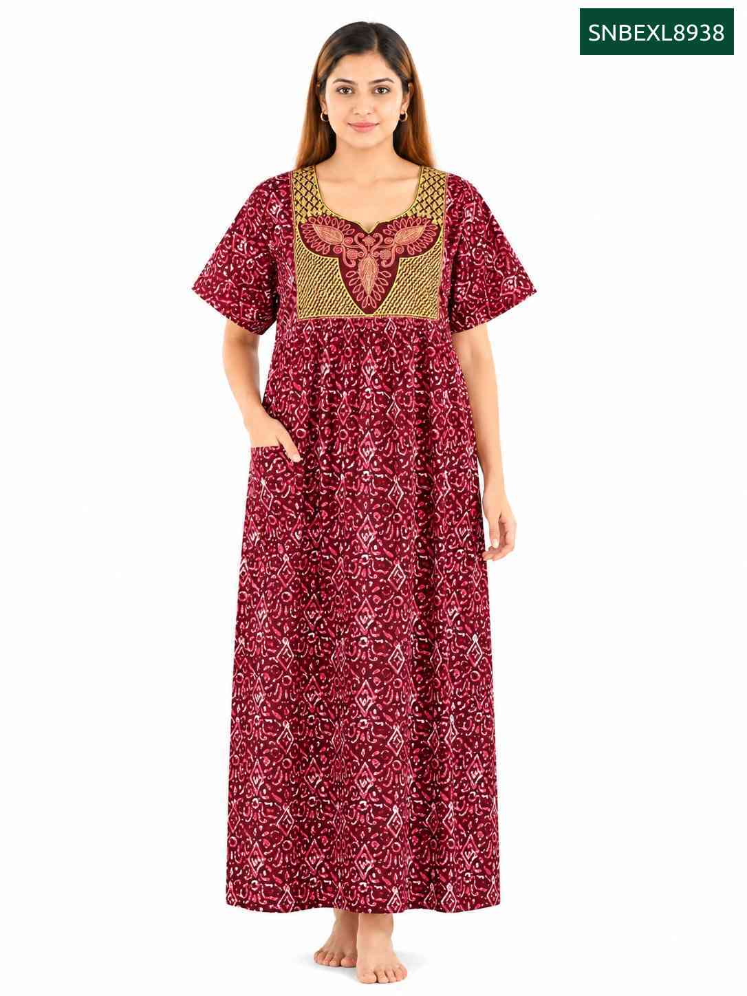 Sivam Nighty Box Embroidery Model XL- SNBEXL8938