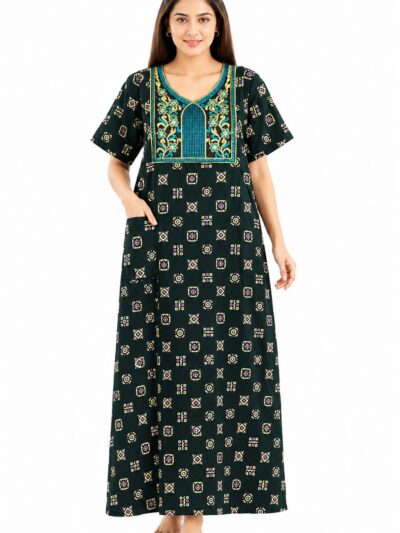Sivam Nighty Cotton Embroidery Model XL- SNBEXL8940