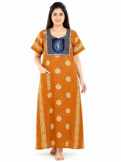 Sivam Nighty Cotton Embroidery Model XL- SNBEXL8941
