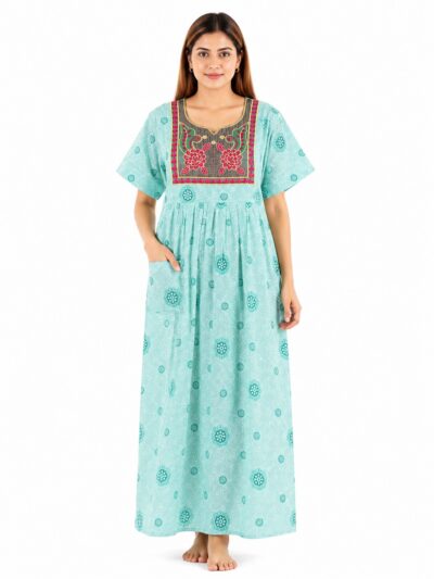 Sivam Nighty Cotton Embroidery Model XL- SNBEXL8942