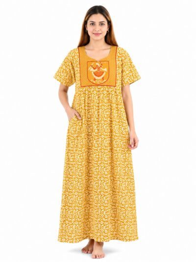 Sivam Nighty Cotton Embroidery Model XL- SNBEXL8943