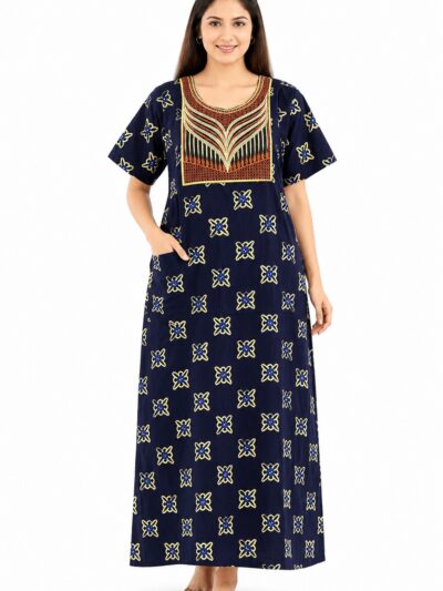 Sivam Nighty Cotton Embroidery Model XL- SNBEXL8945