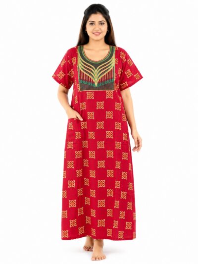 Sivam Nighty Cotton Embroidery Model XL- SNBEXL8947