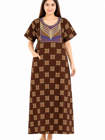 Sivam Nighty Cotton Embroidery Model XL- SNBEXL8948