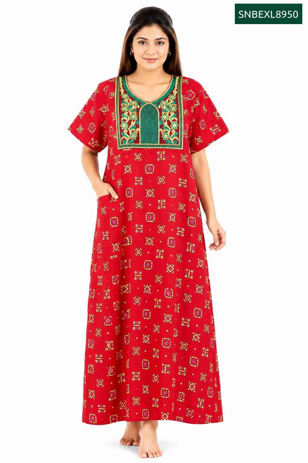 Sivam Nighty Box Embroidery Model XL- SNBEXL8950