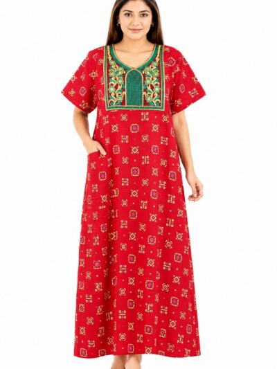 Sivam Nighty Cotton Embroidery Model XL- SNBEXL8950