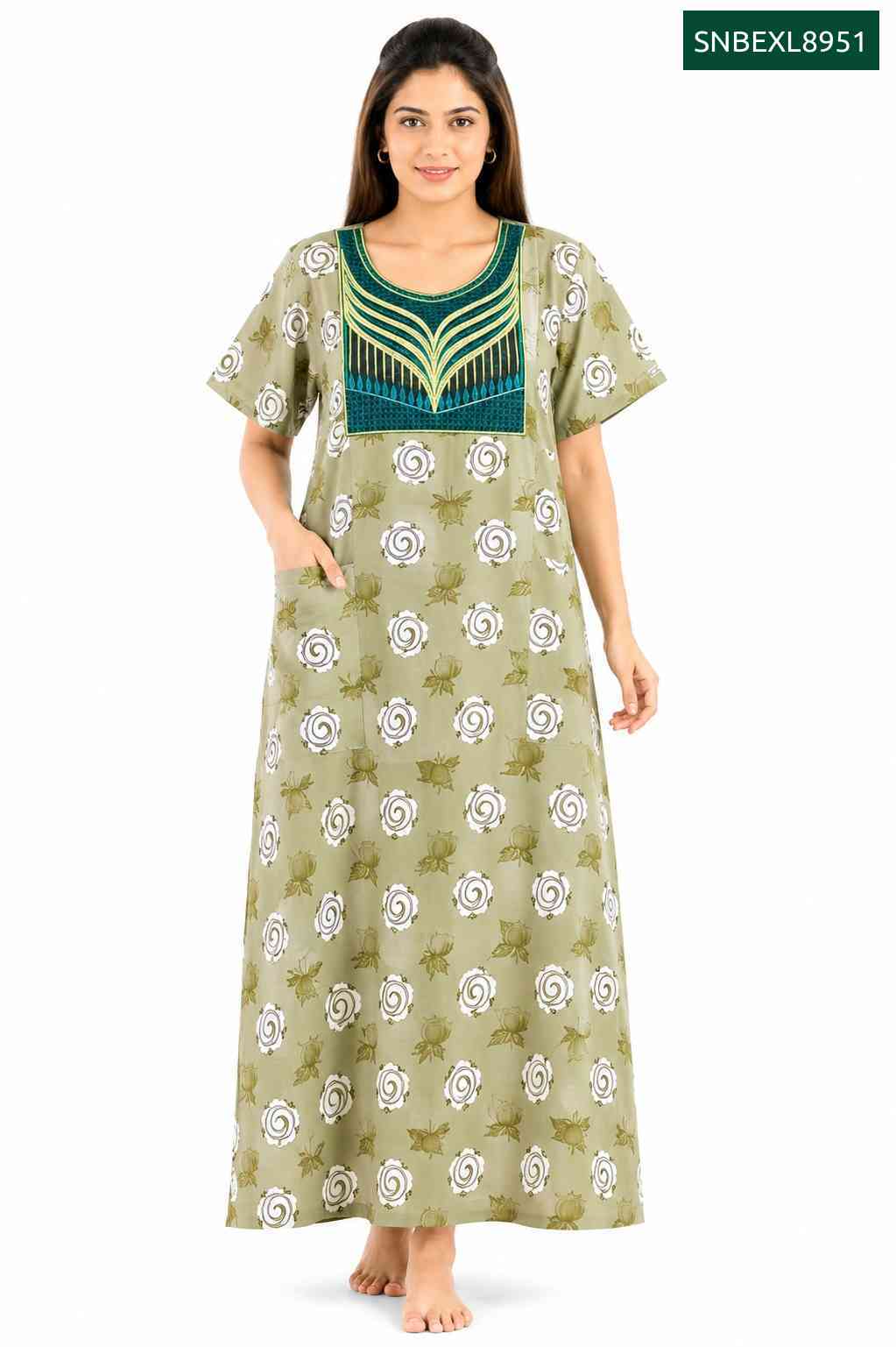 Sivam Nighty Box Embroidery Model XL- SNBEXL8951