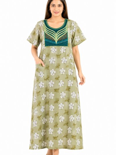 Sivam Nighty Cotton Embroidery Model XL- SNBEXL8951