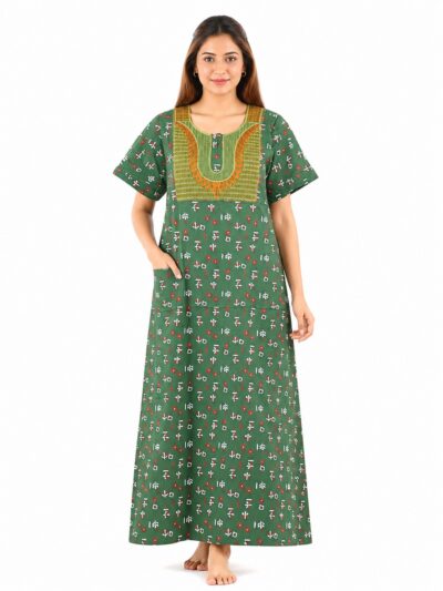 Sivam Nighty Cotton Embroidery Model XL- SNBEXL8952