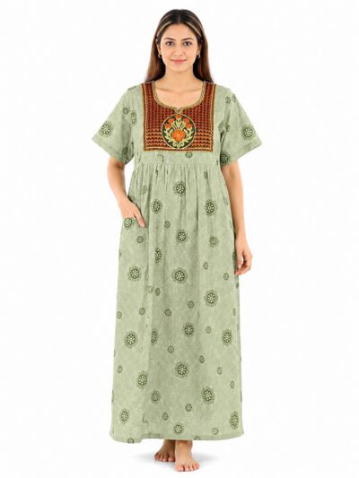Sivam Nighty Cotton Embroidery Model XL- SNBEXL8953